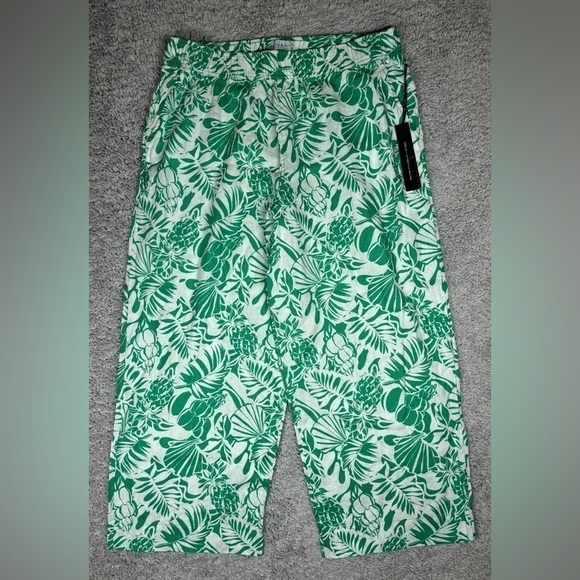 Nicole Miller Pants - Nicole Miller Pants Womens Extra Large 100% Linen Wide Leg High Rise Beach Vaca